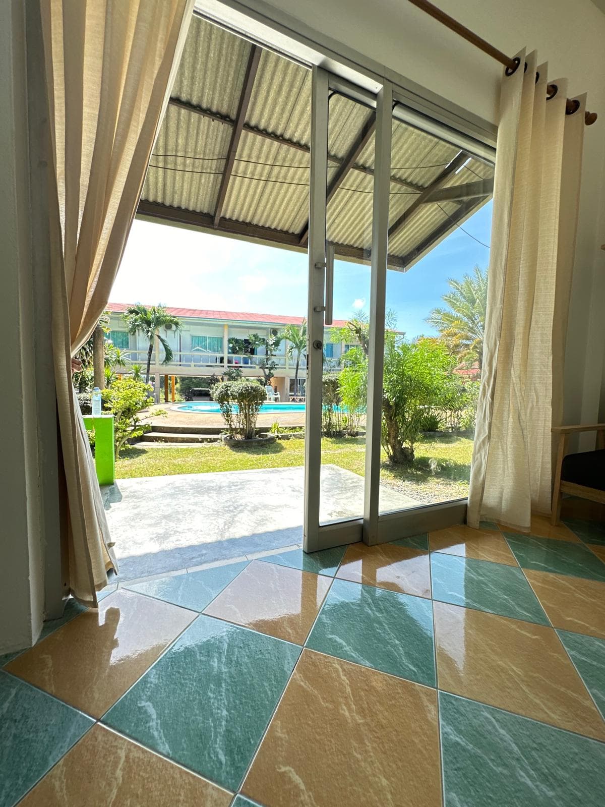 View from the private bungalow