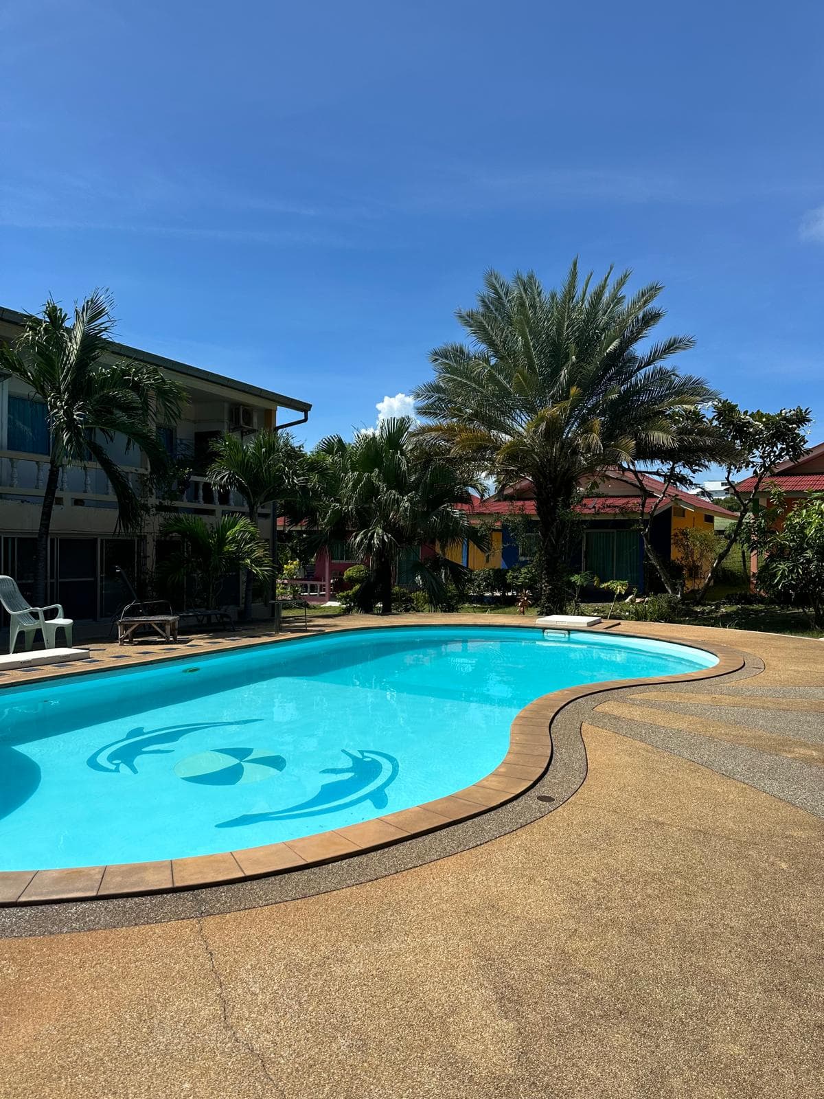 Shared pool seen from bungalow